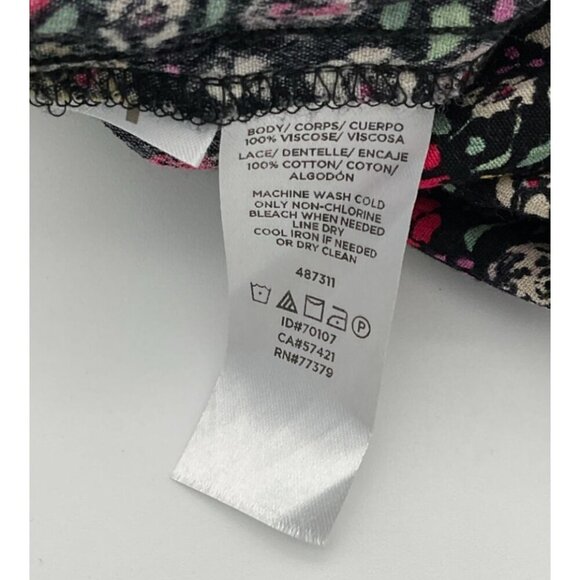 Ann Taylor LOFT Floral Long Sleeve V-Neck Garden Wrap Romper Ladies XS Pockets - Picture 8 of 9